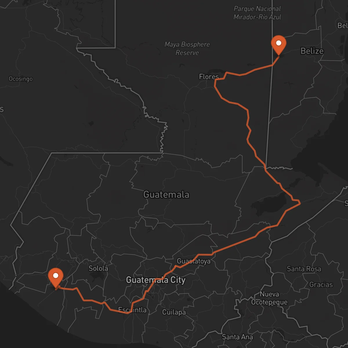 Ruta San Ignacio - Retalhuleu