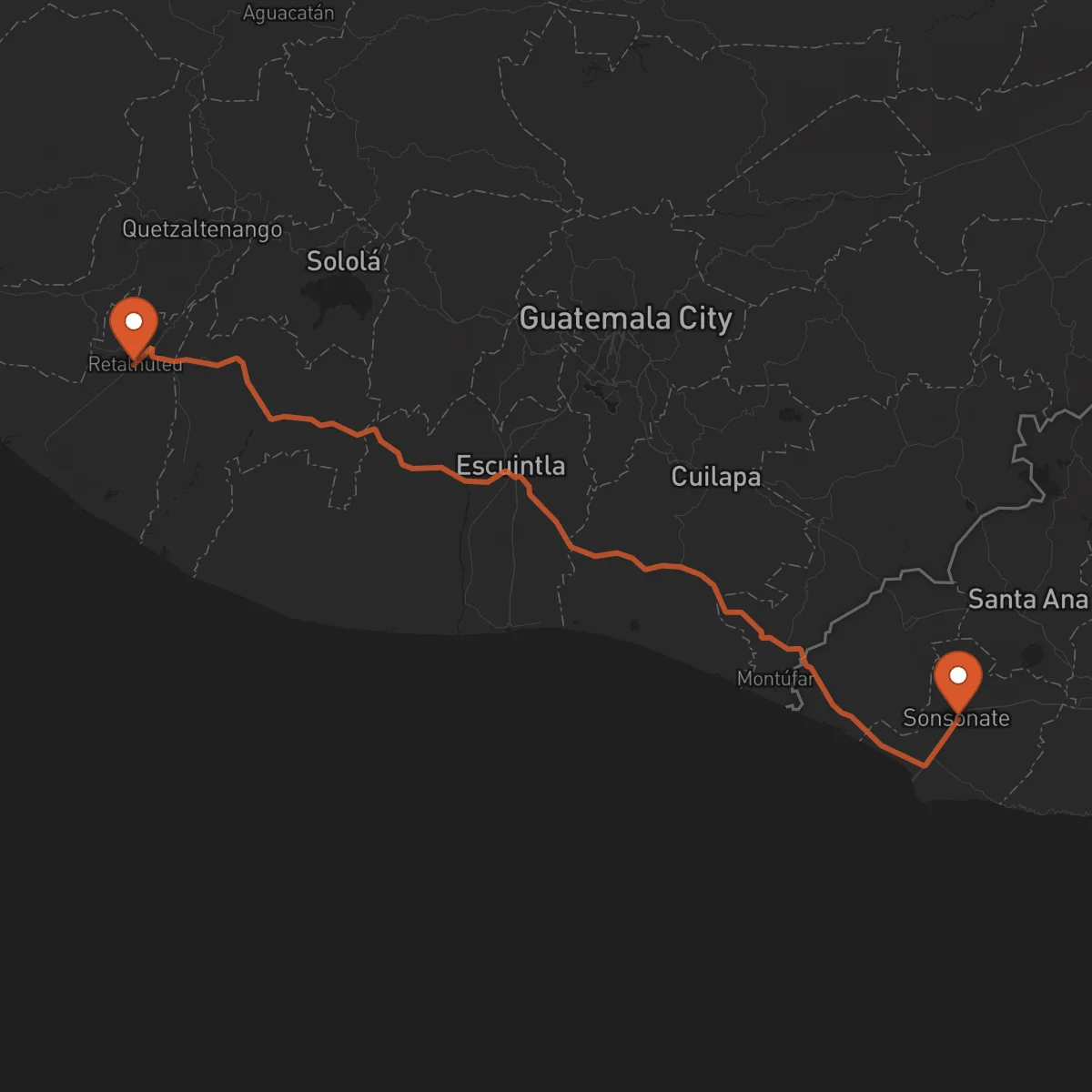 Ruta Sonsonate - Retalhuleu