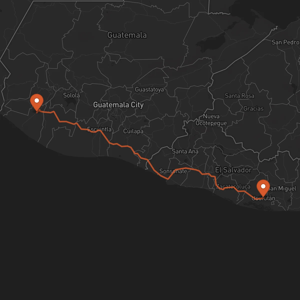 Ruta Usulután - Retalhuleu