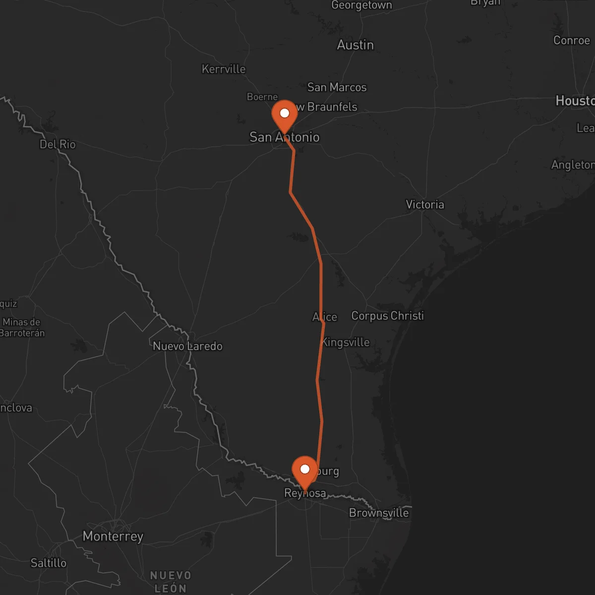 Ruta Reynosa - San Antonio
