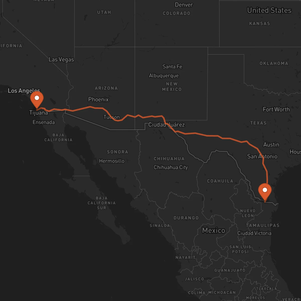 Ruta Reynosa - San Diego