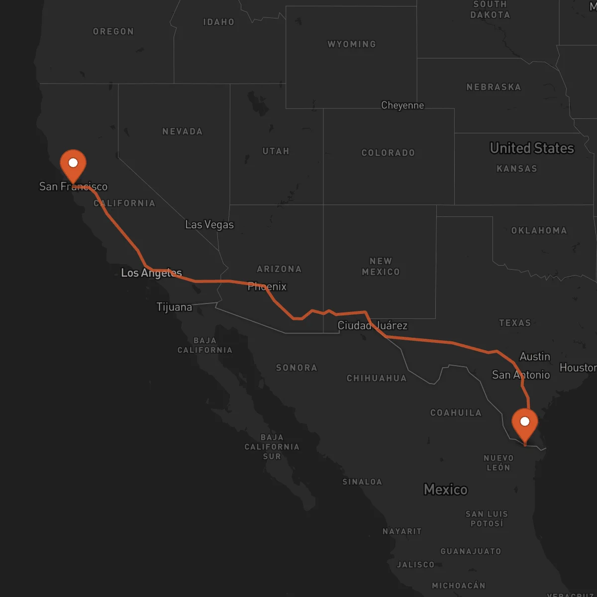 Ruta San Francisco - Reynosa