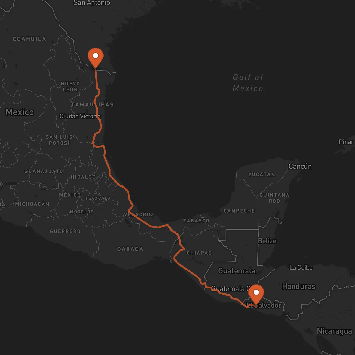 Ruta Reynosa - Santa Tecla