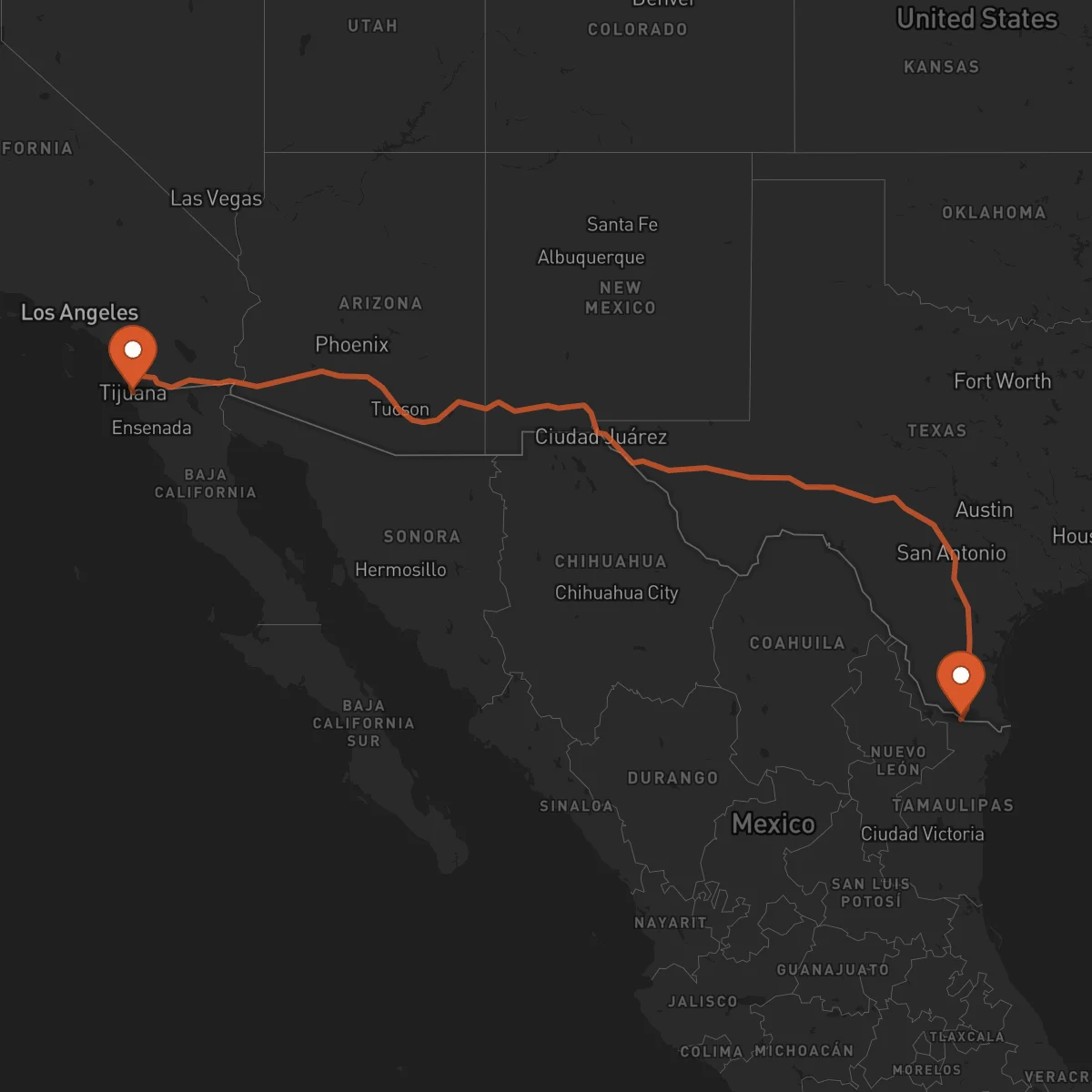 Ruta Reynosa - Tijuana