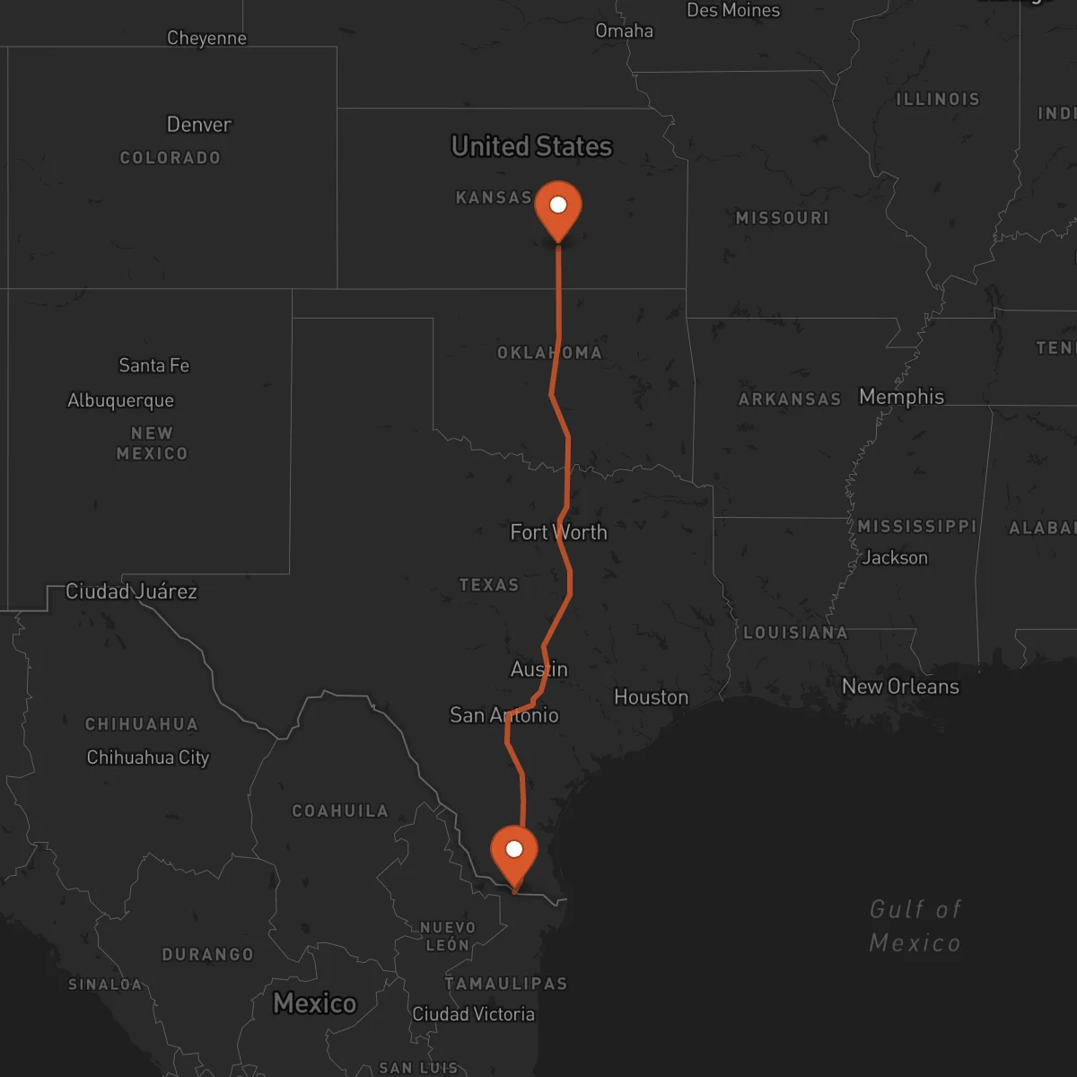 Ruta Reynosa - Wichita