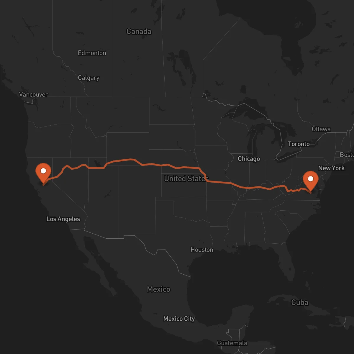 Ruta Richmond - Sacramento