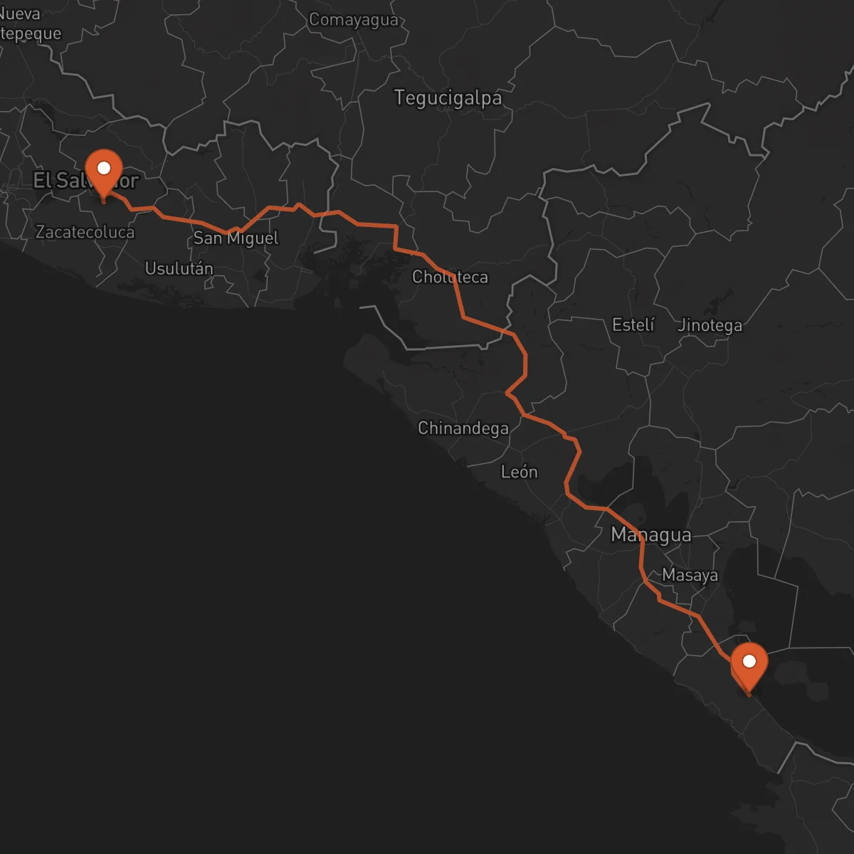 Ruta Rivas - San Vicente