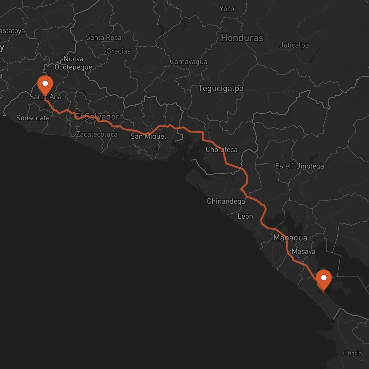 Ruta Santa Ana - Rivas