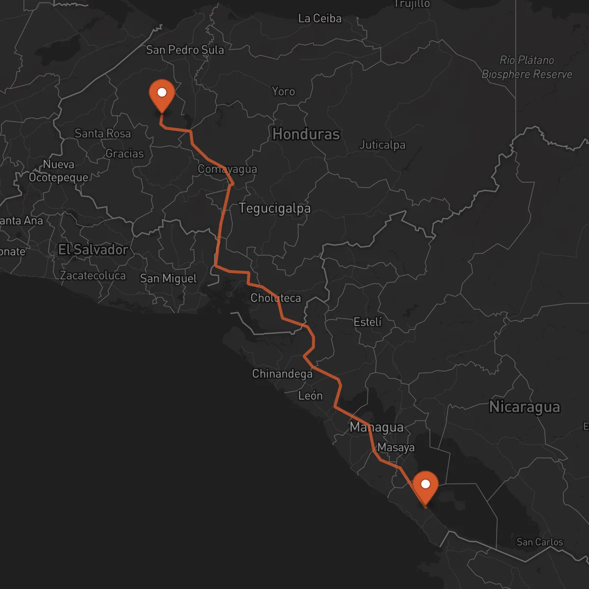 Ruta Rivas - Santa Bárbara