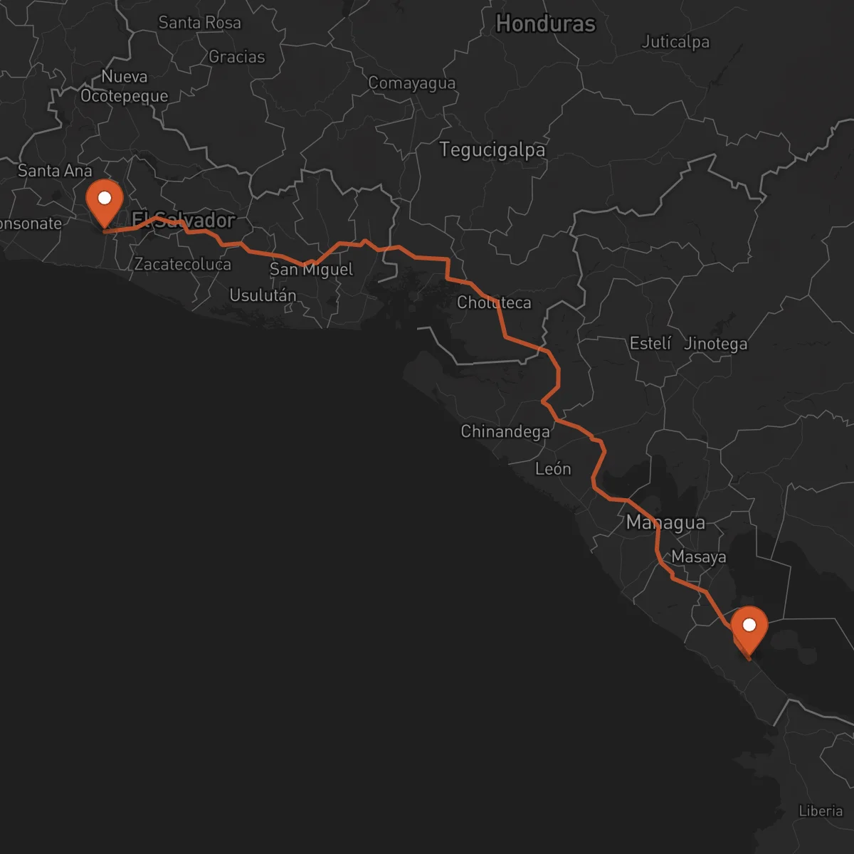 Ruta Rivas - Santa Tecla