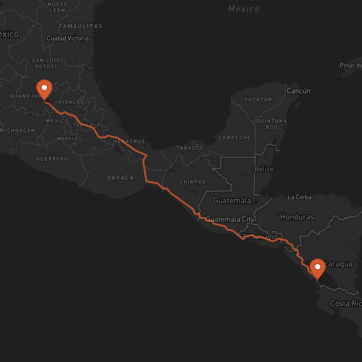 Ruta Rivas - Santiago de Querétaro