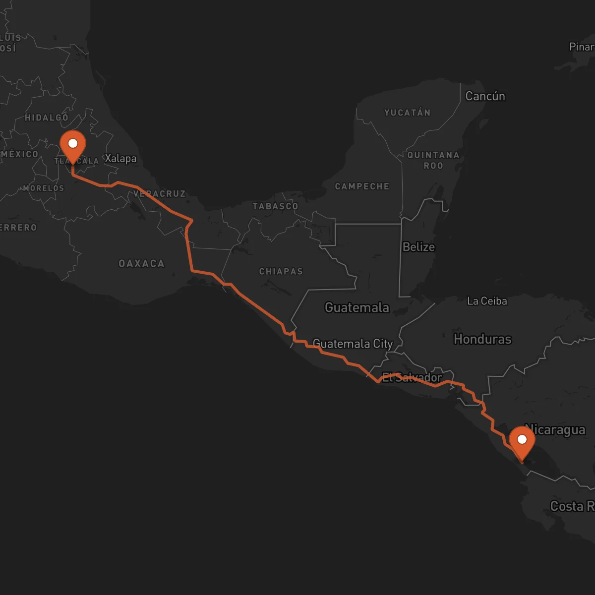Ruta Tlaxcala de Xicohténcatl - Rivas