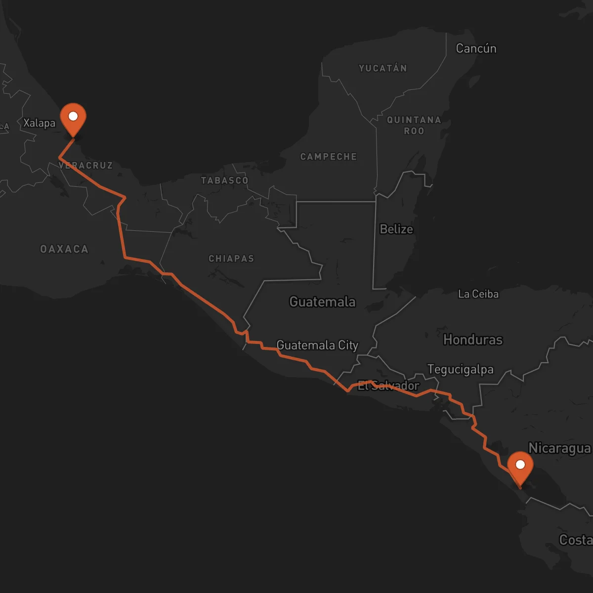 Ruta Rivas - Veracruz