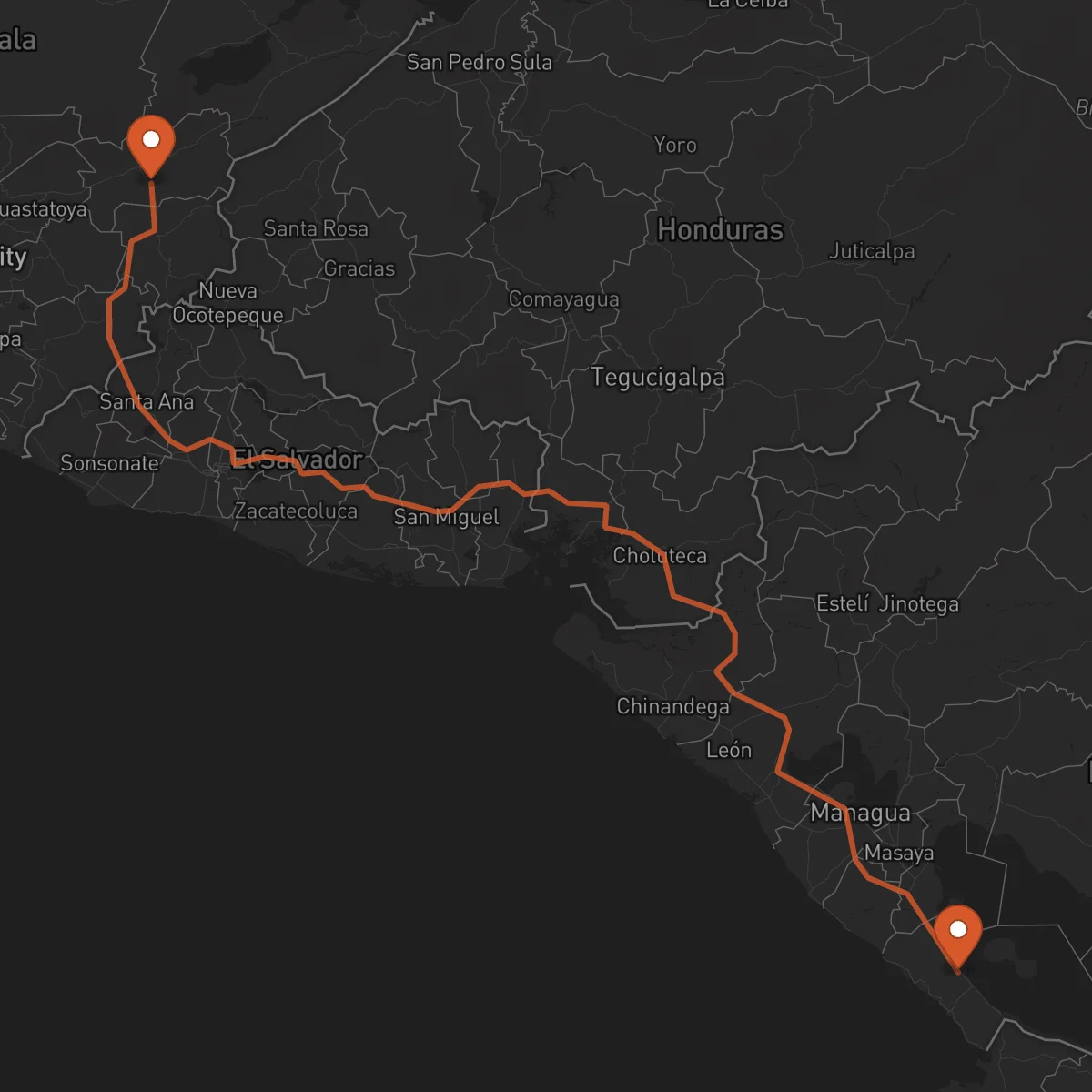 Ruta Rivas - Zacapa