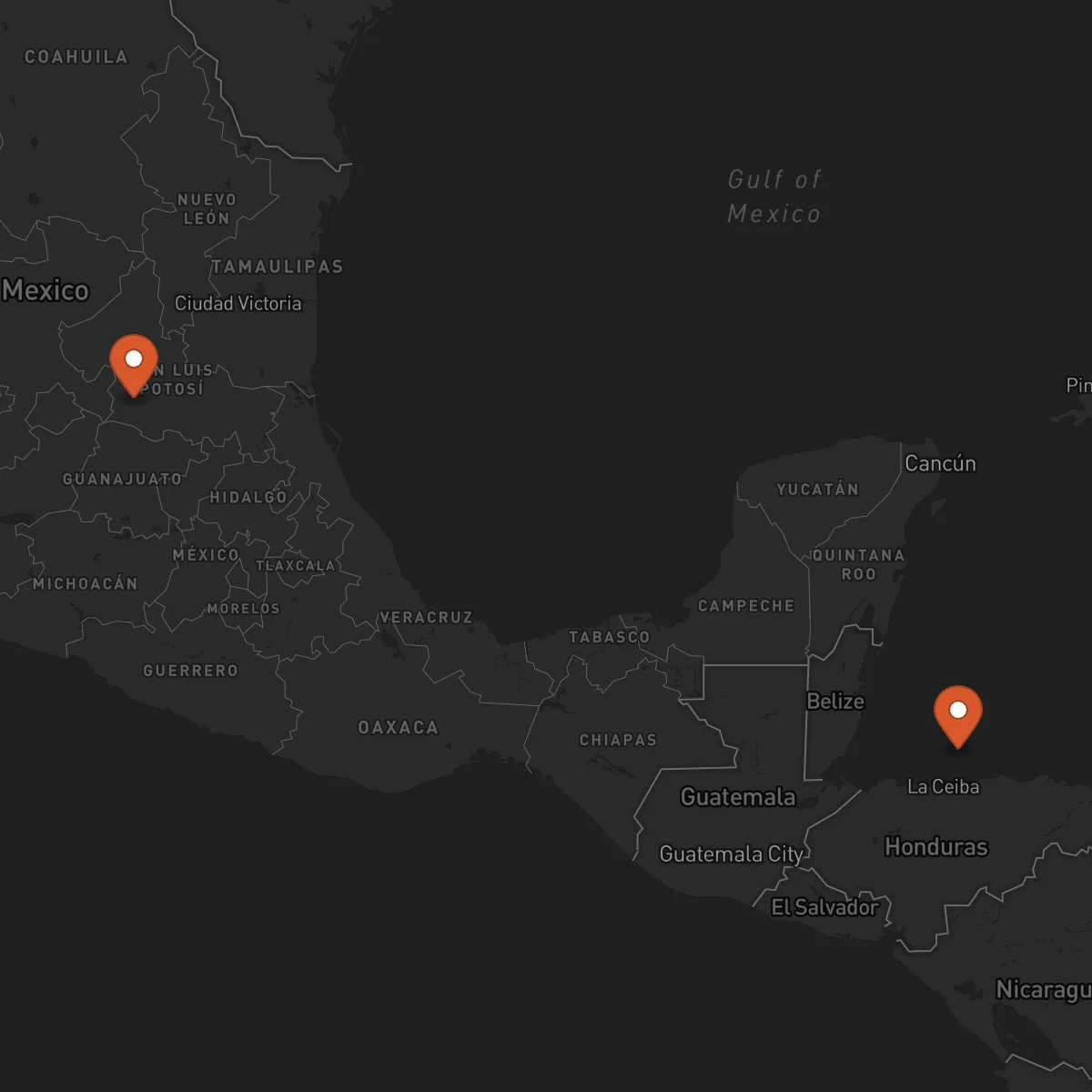 Ruta San Luis Potosí - Roatán