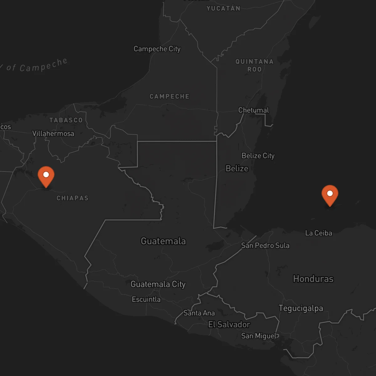 Ruta Tuxtla Gutiérrez - Roatán