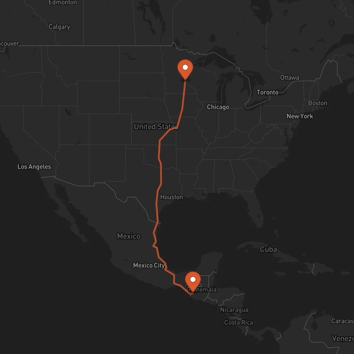 Ruta Saint Paul - San Marcos