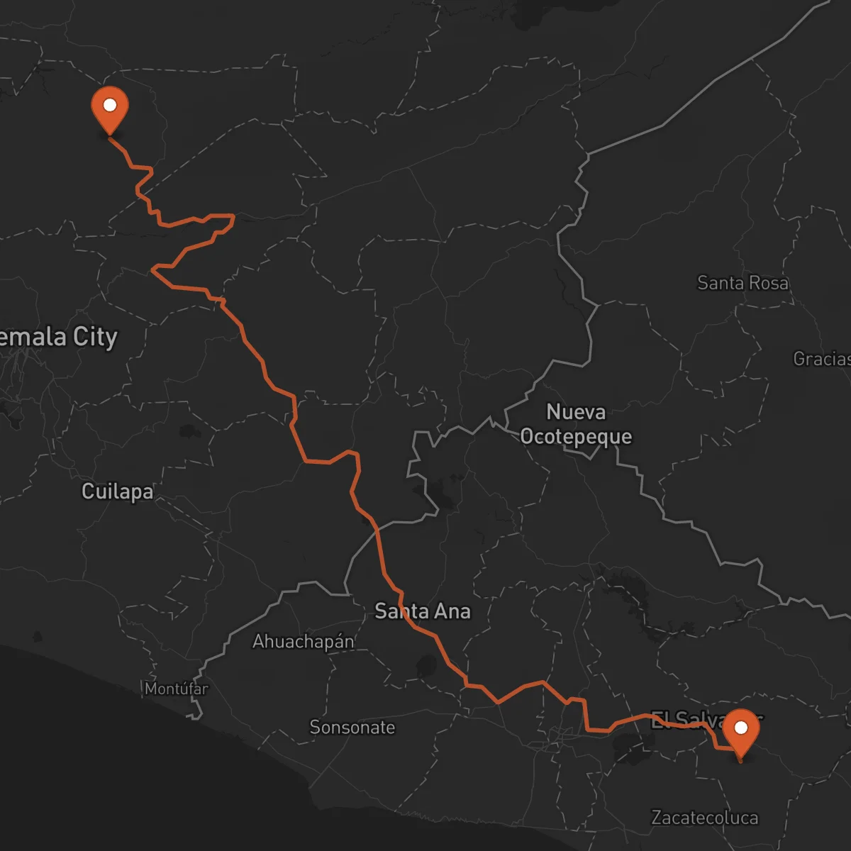 Ruta Salamá - San Vicente