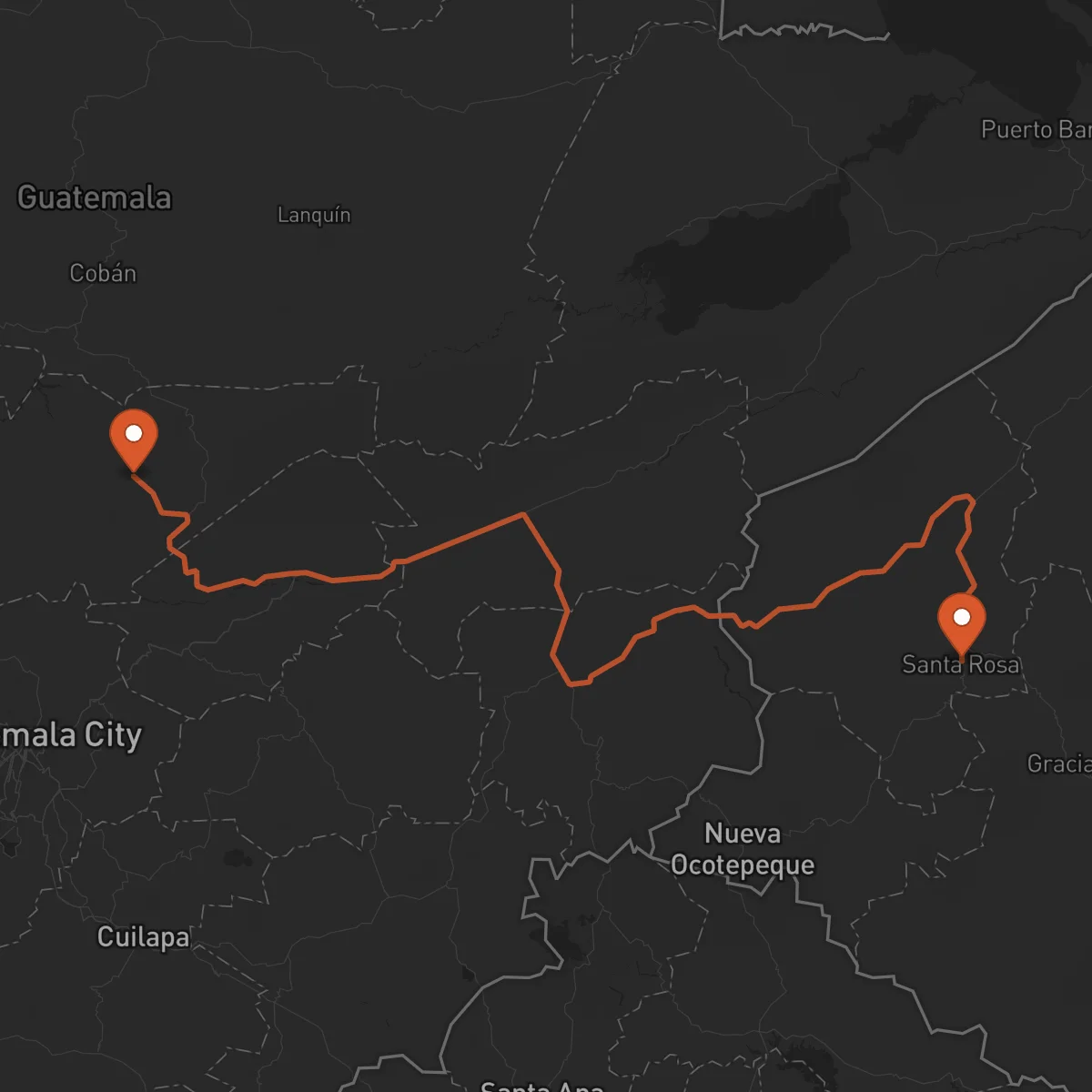 Ruta 산타로사데코판 - 살라마