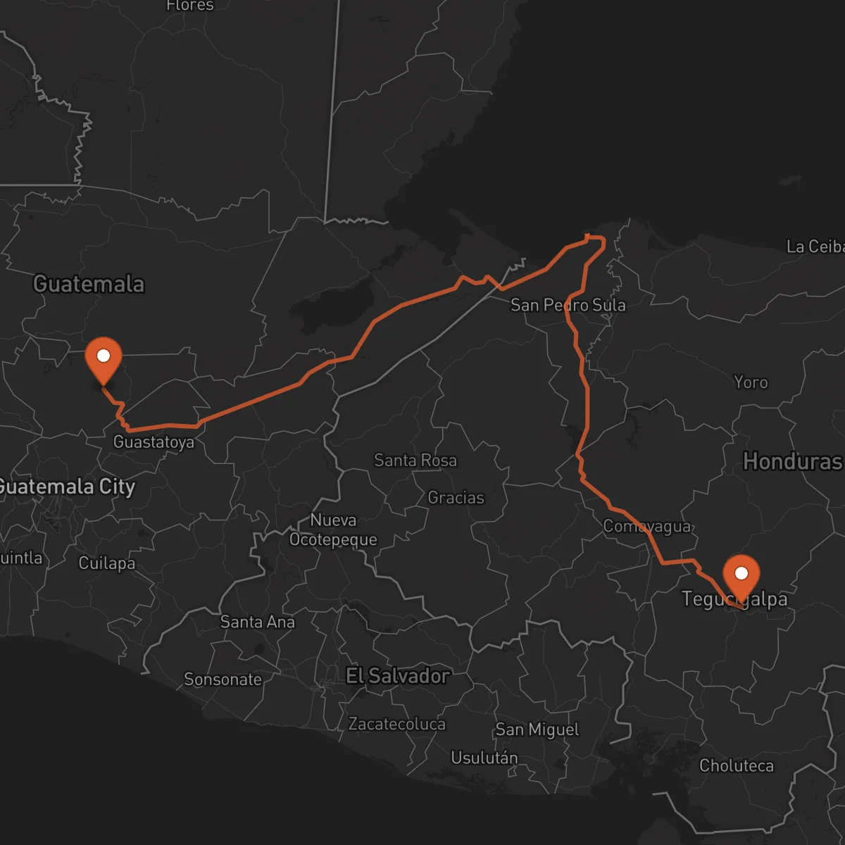 Ruta Salamá - Tegucigalpa