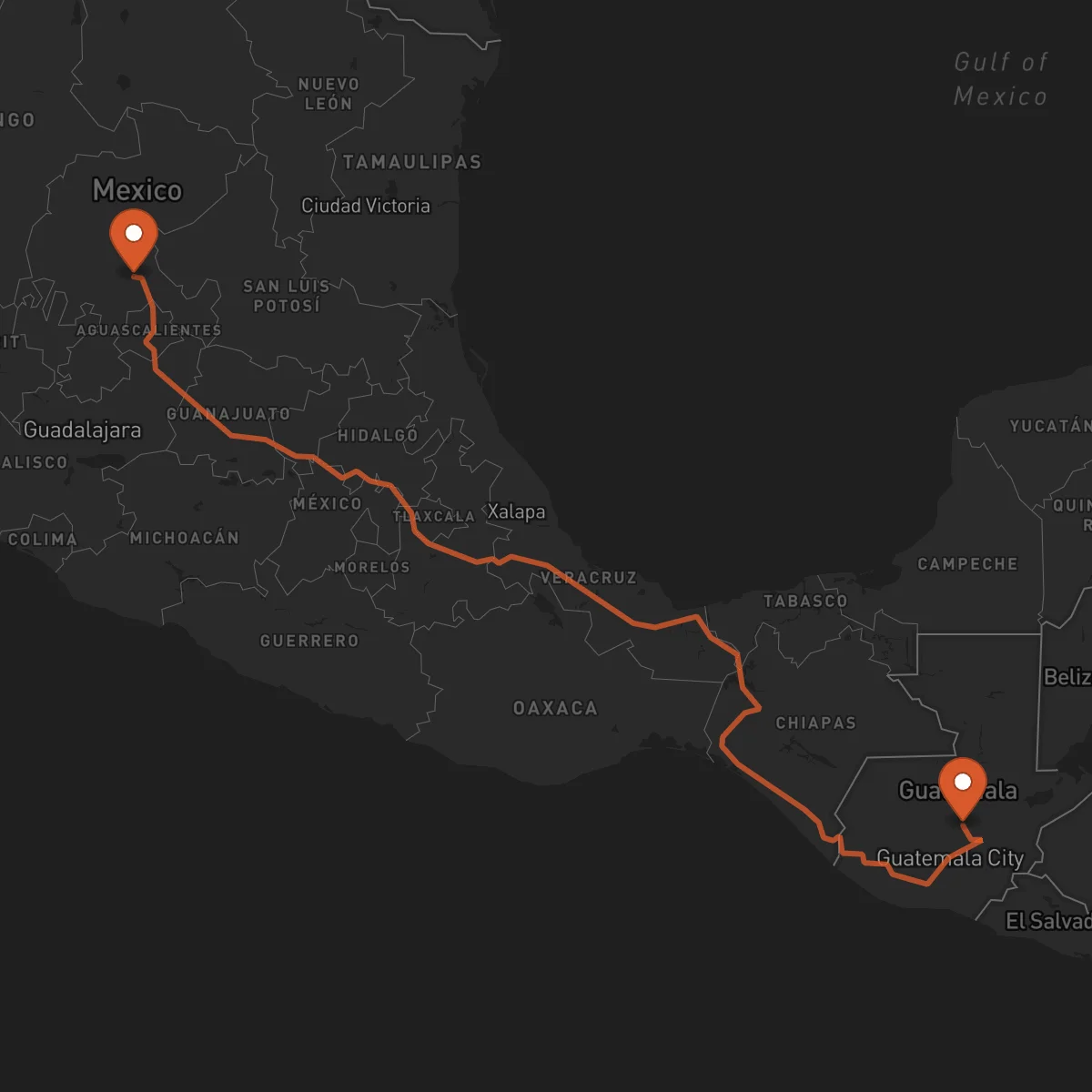 Ruta Salamá - Zacatecas