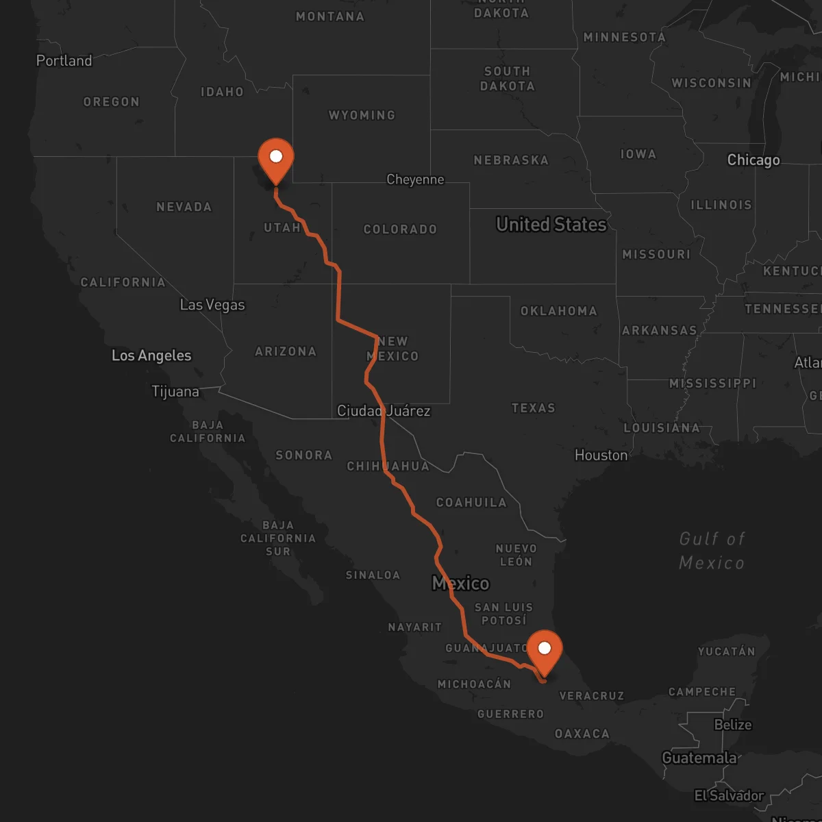 Ruta Tlaxcala de Xicohténcatl - Salt Lake City
