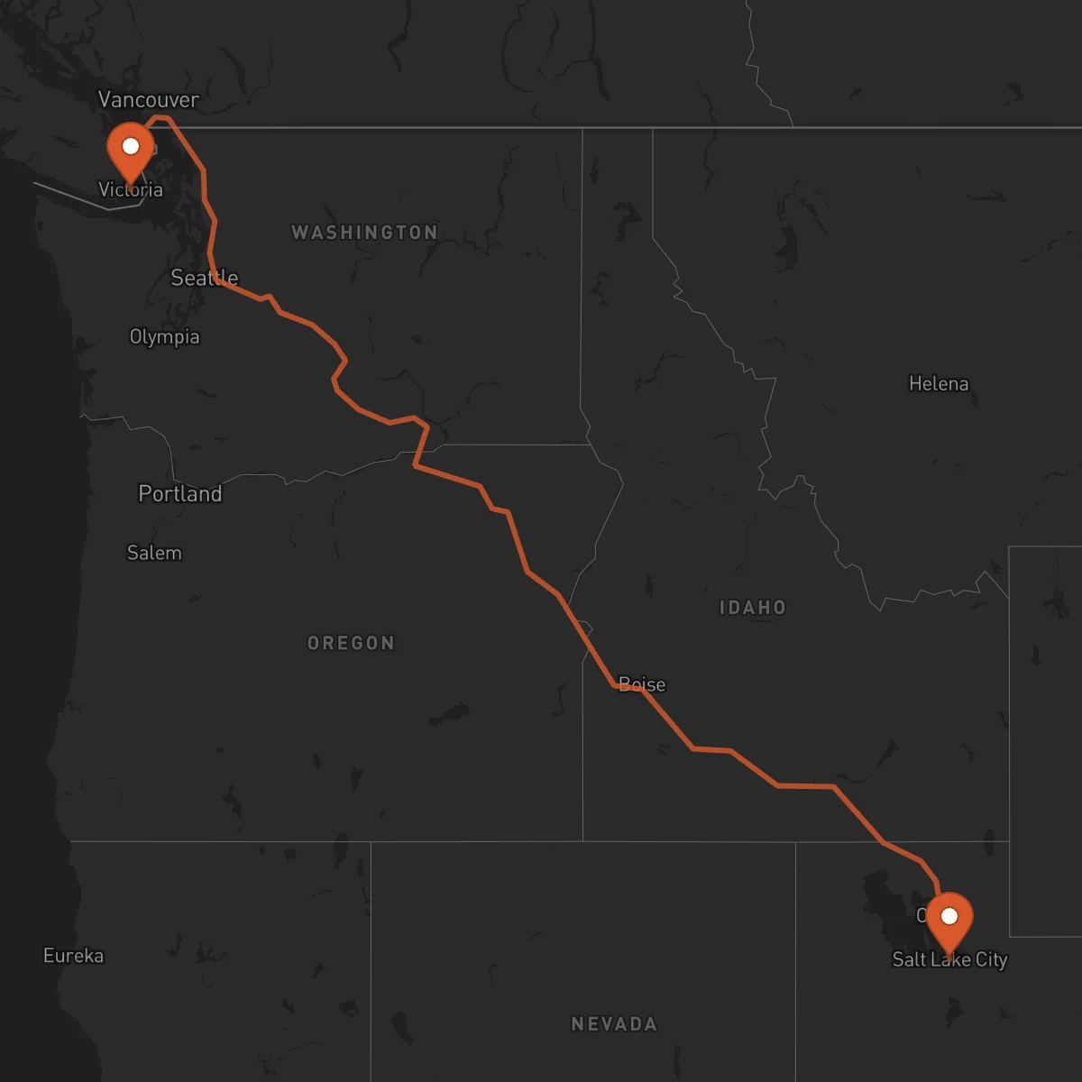 Ruta Victoria - Salt Lake City