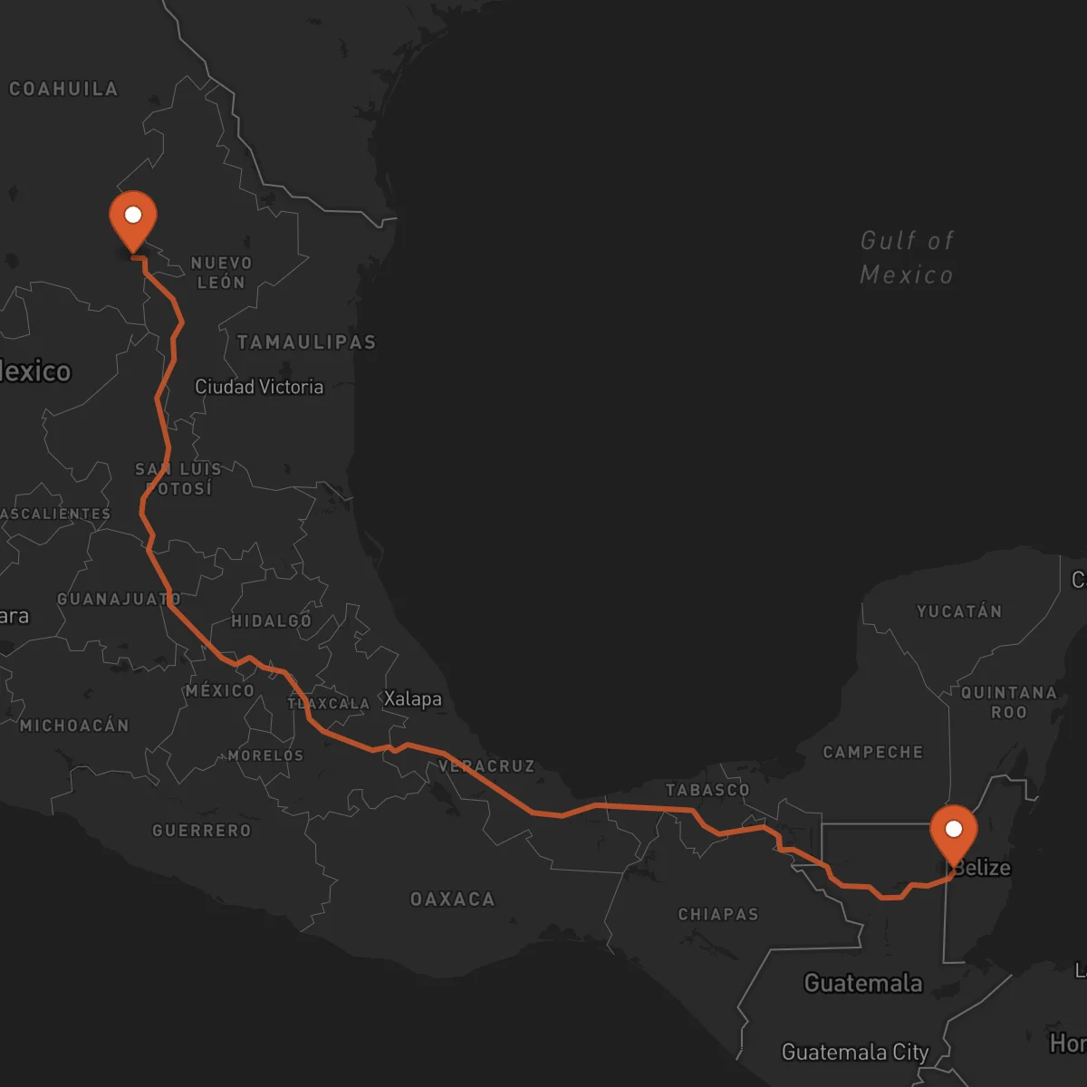 Ruta Saltillo - San Ignacio