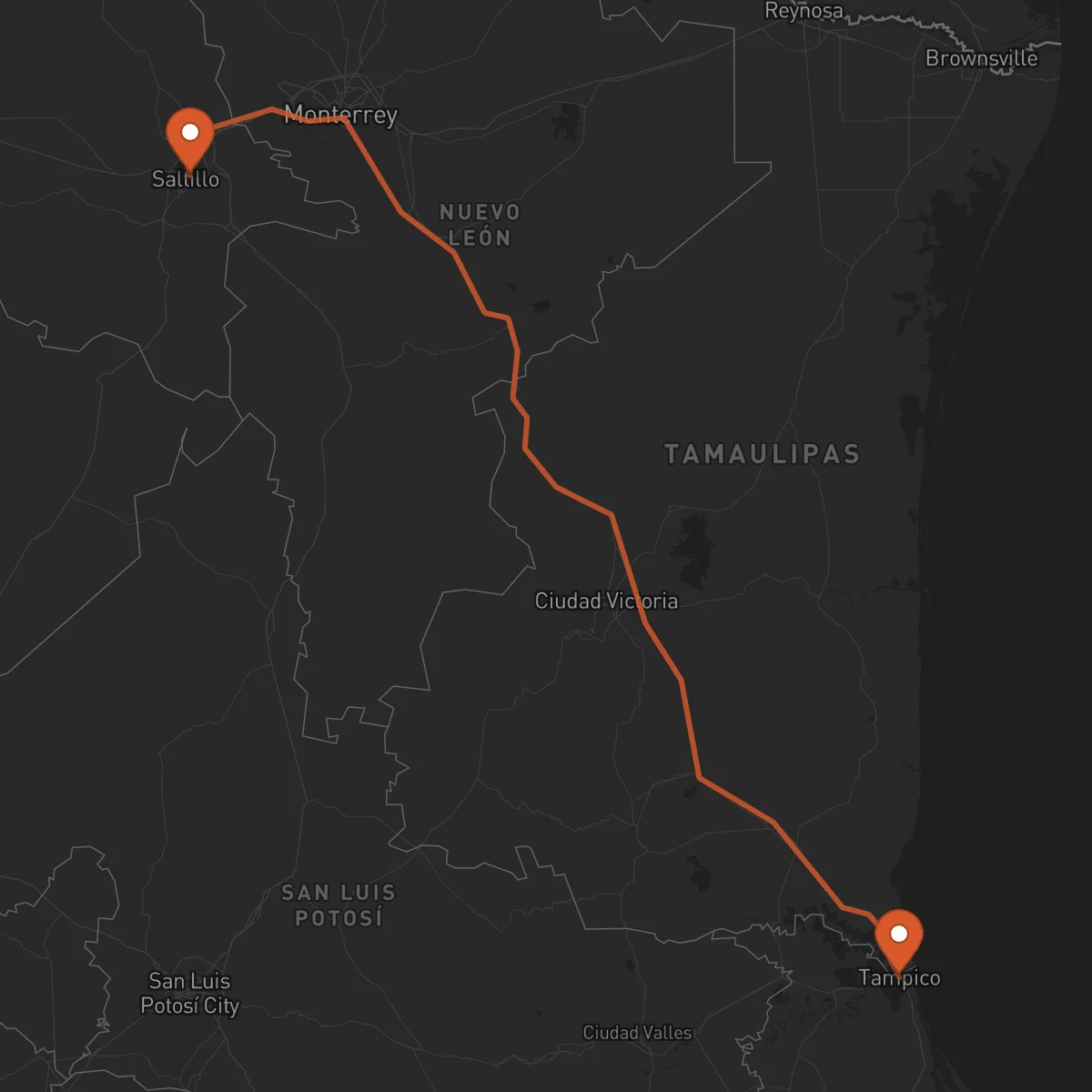 Ruta Saltillo - Tampico