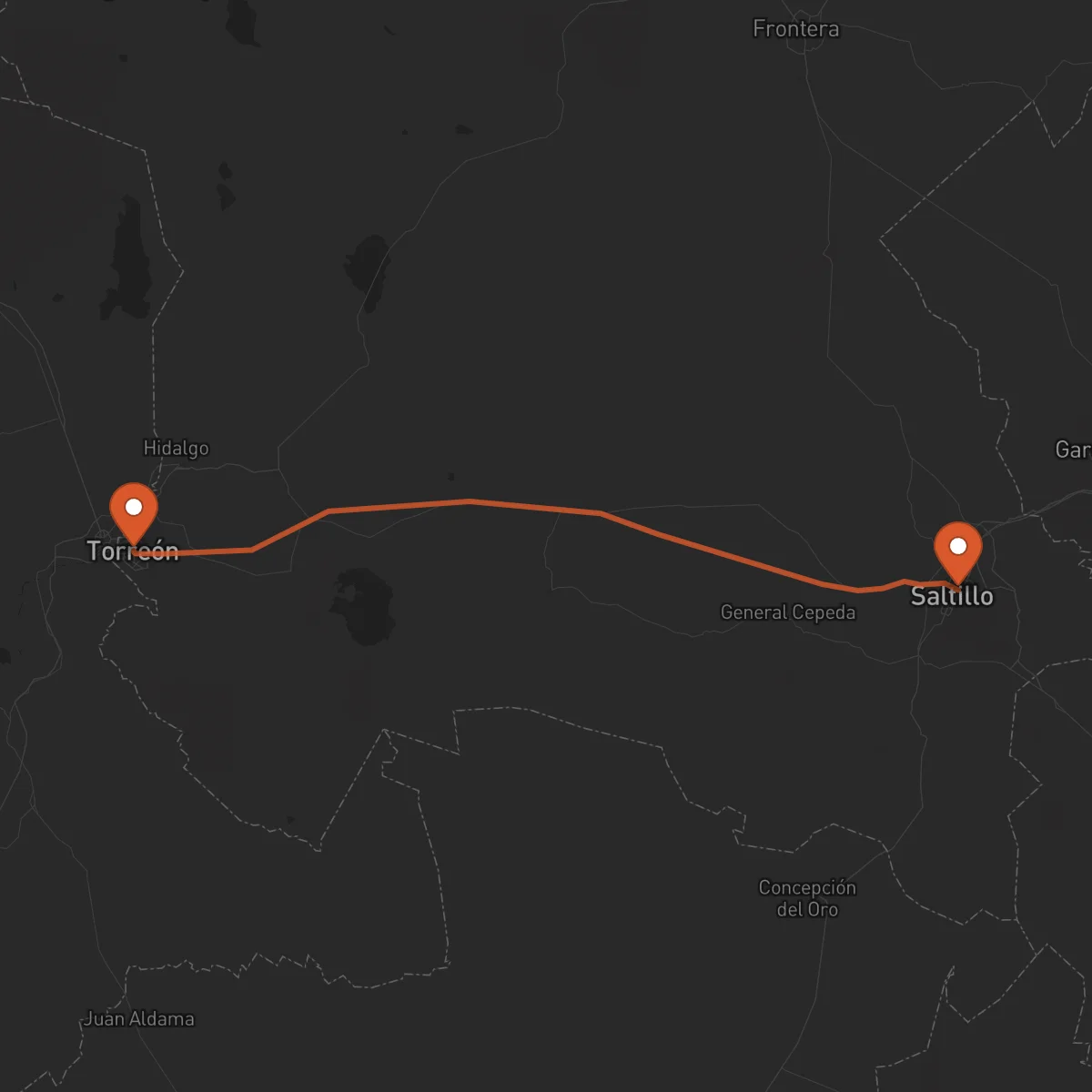 Ruta Torreón - Saltillo