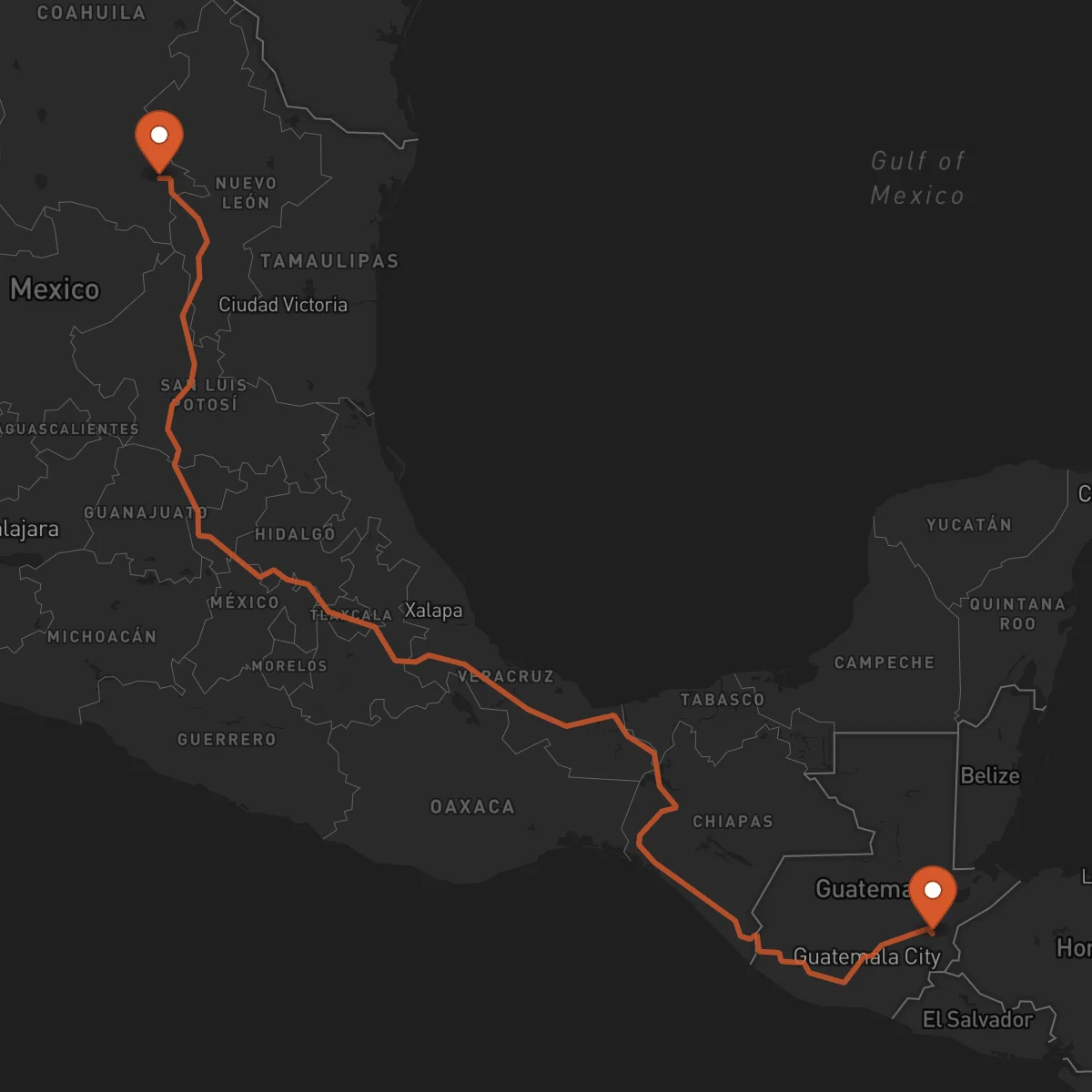 Ruta Saltillo - Zacapa