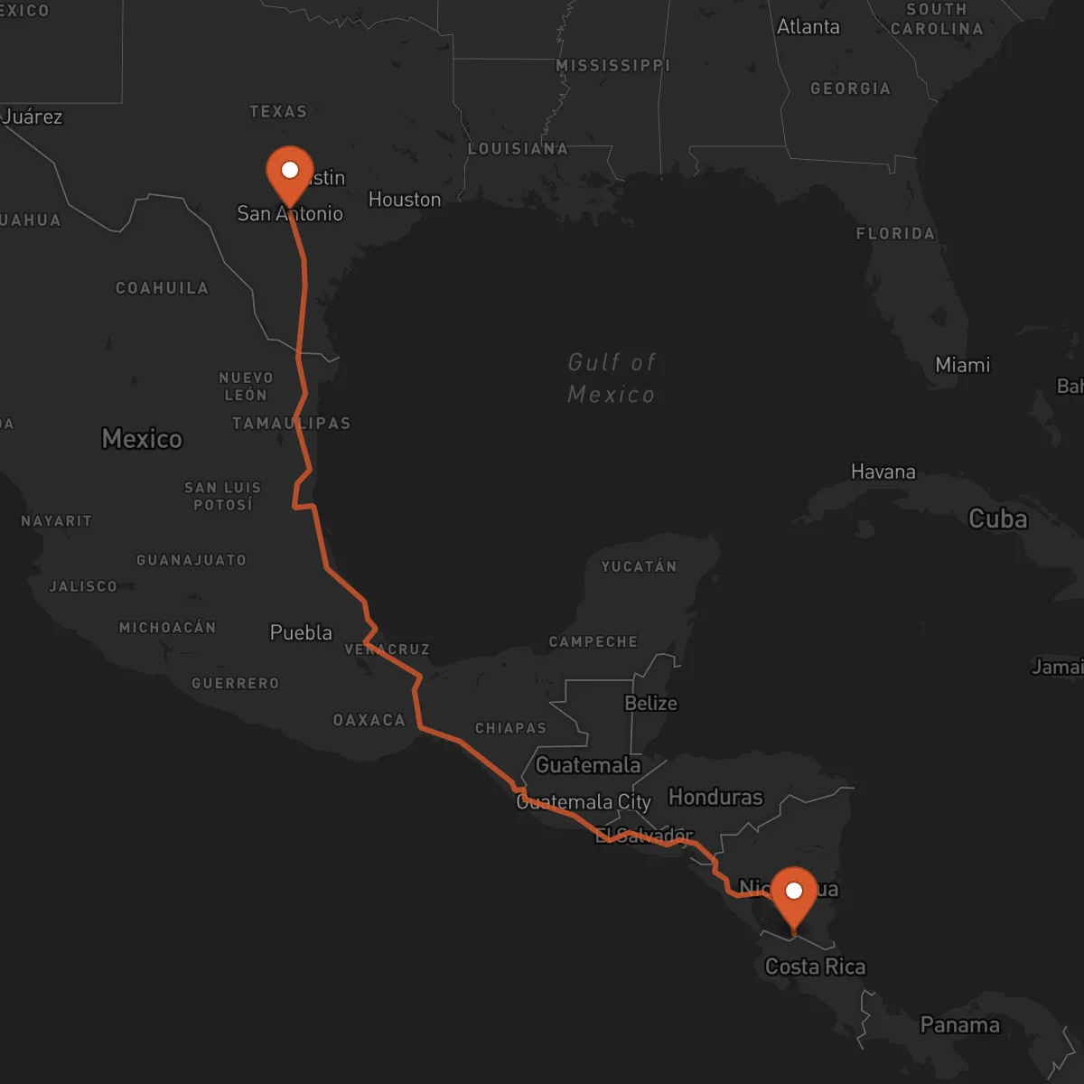 Ruta San Carlos - San Antonio