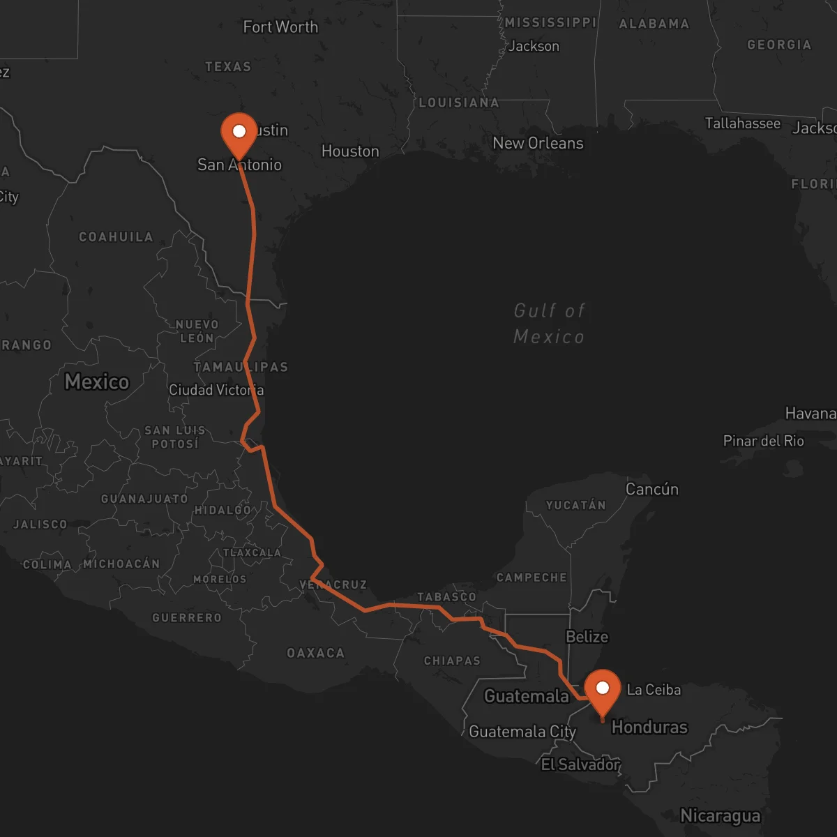 Ruta San Antonio - Santa Bárbara