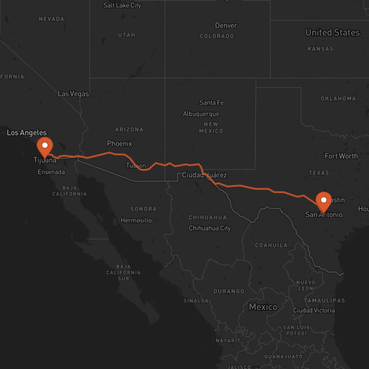 Ruta Tijuana - San Antonio