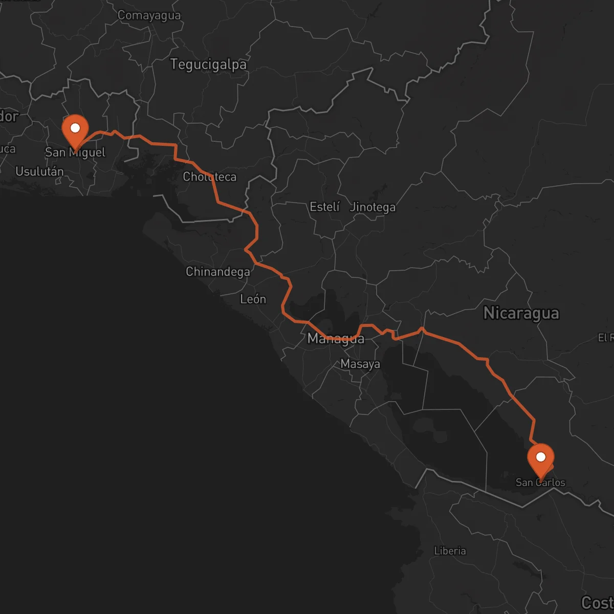 Ruta San Carlos - San Miguel