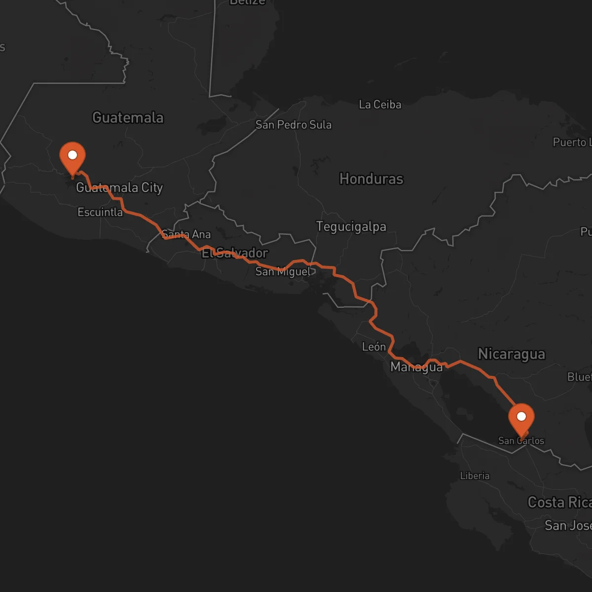 Ruta San Carlos - Sololá