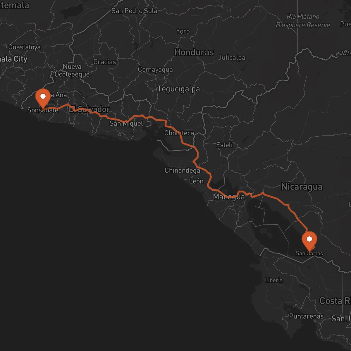 Ruta Sonsonate - San Carlos