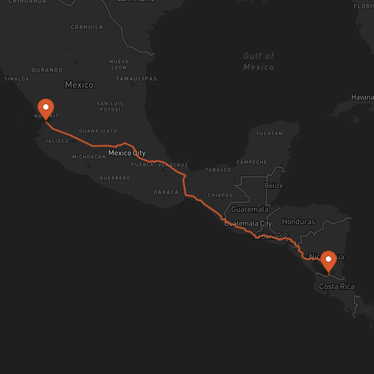 Ruta Tepic - San Carlos