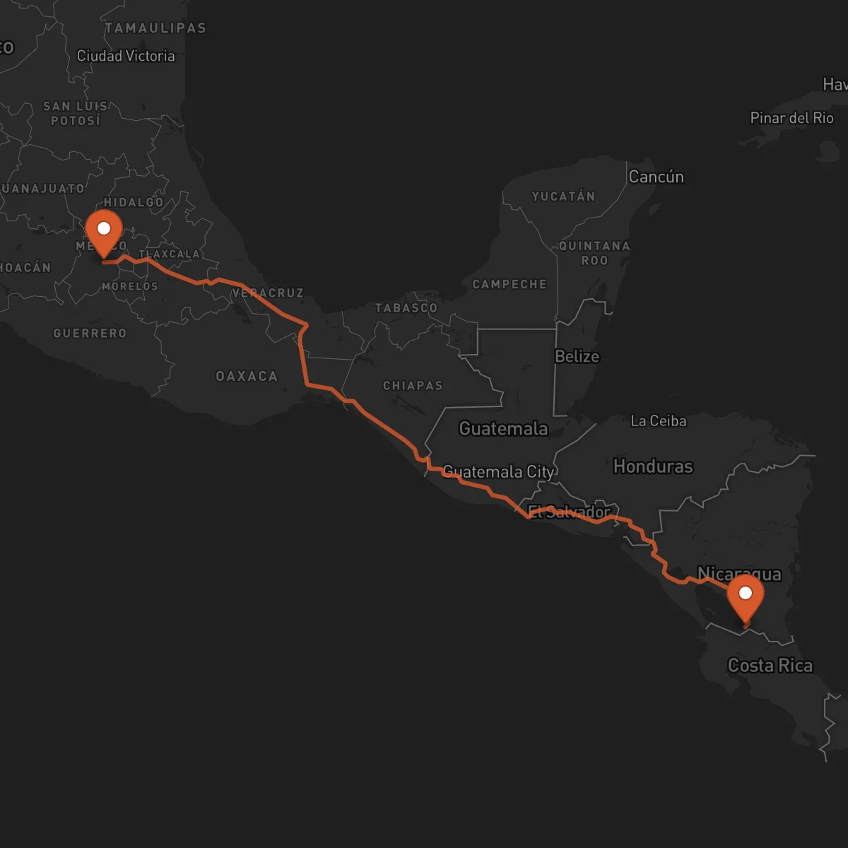 Ruta Toluca - San Carlos