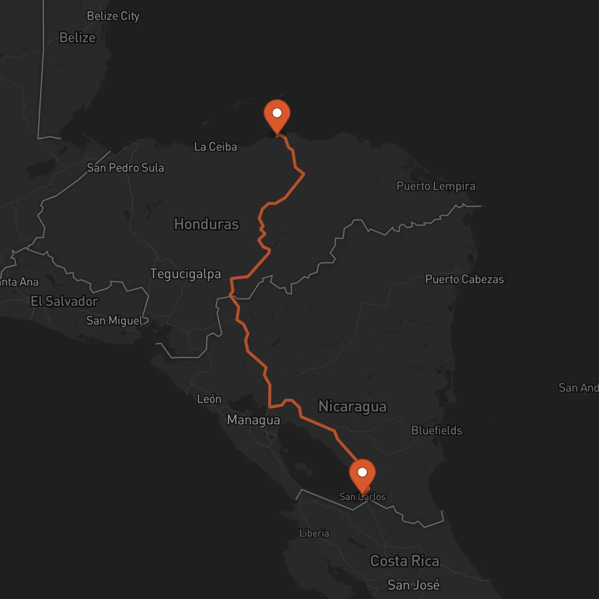 Ruta Trujillo - San Carlos