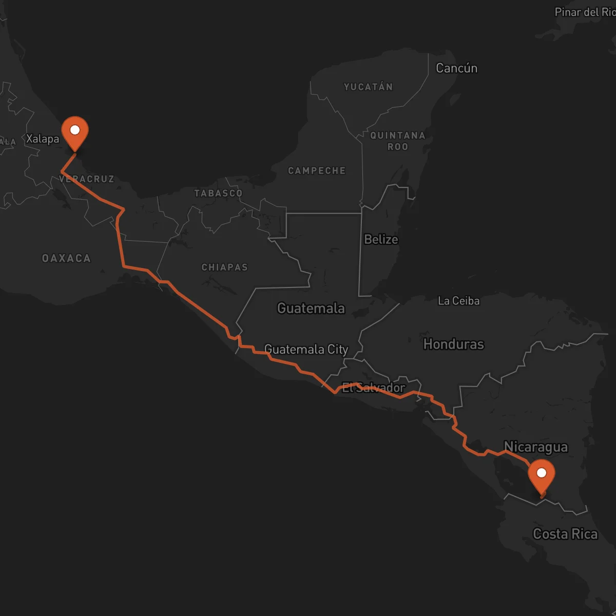 Ruta San Carlos - Veracruz
