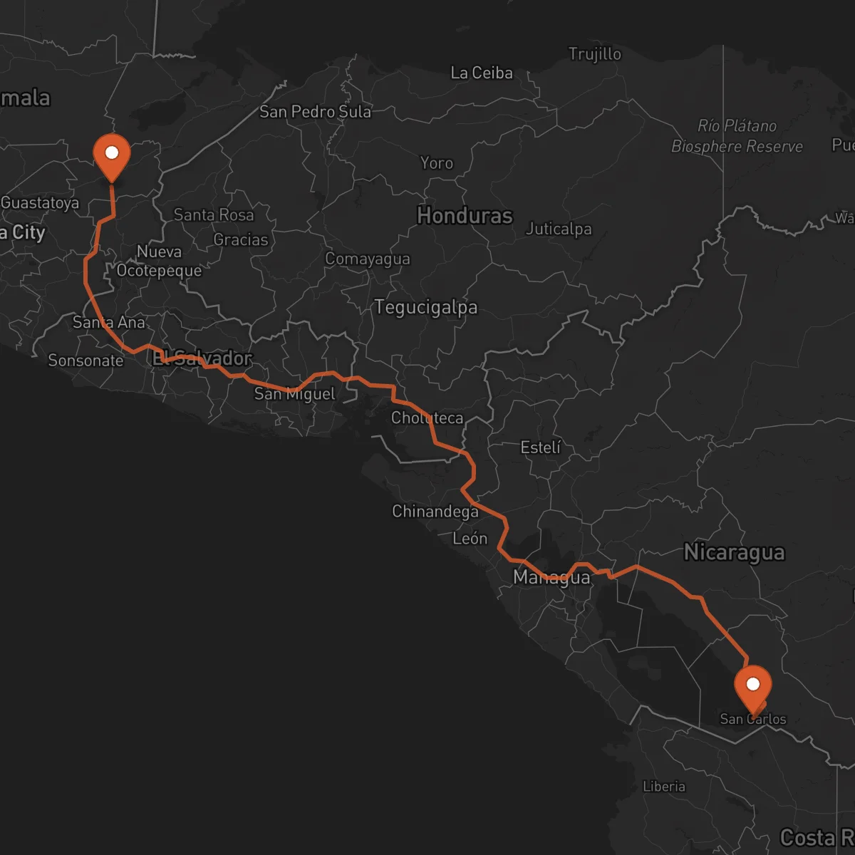Ruta San Carlos - Zacapa
