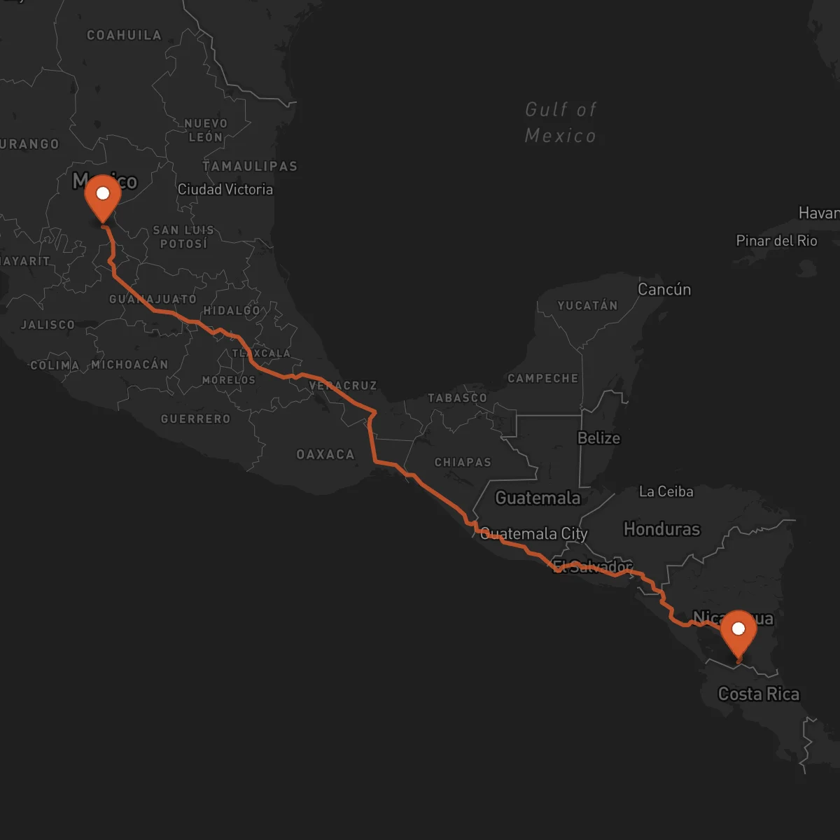 Ruta Zacatecas - San Carlos