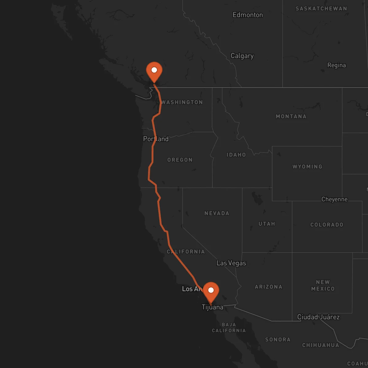 Ruta Surrey - San Diego