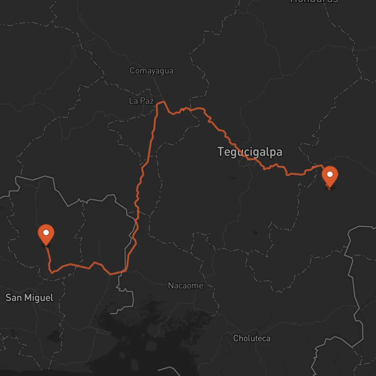 Ruta Yuscarán - San Francisco Gotera