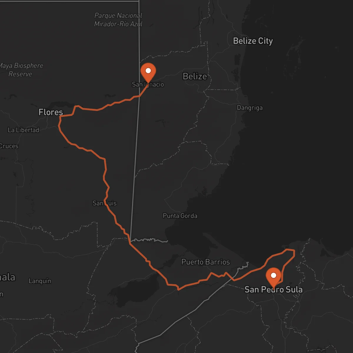 Ruta San Ignacio - San Pedro Sula