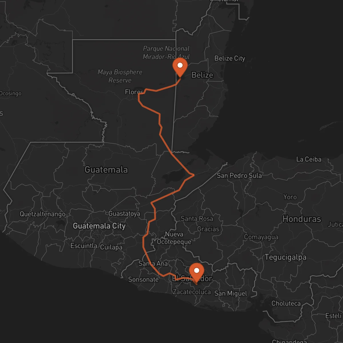 Ruta San Ignacio - San Vicente