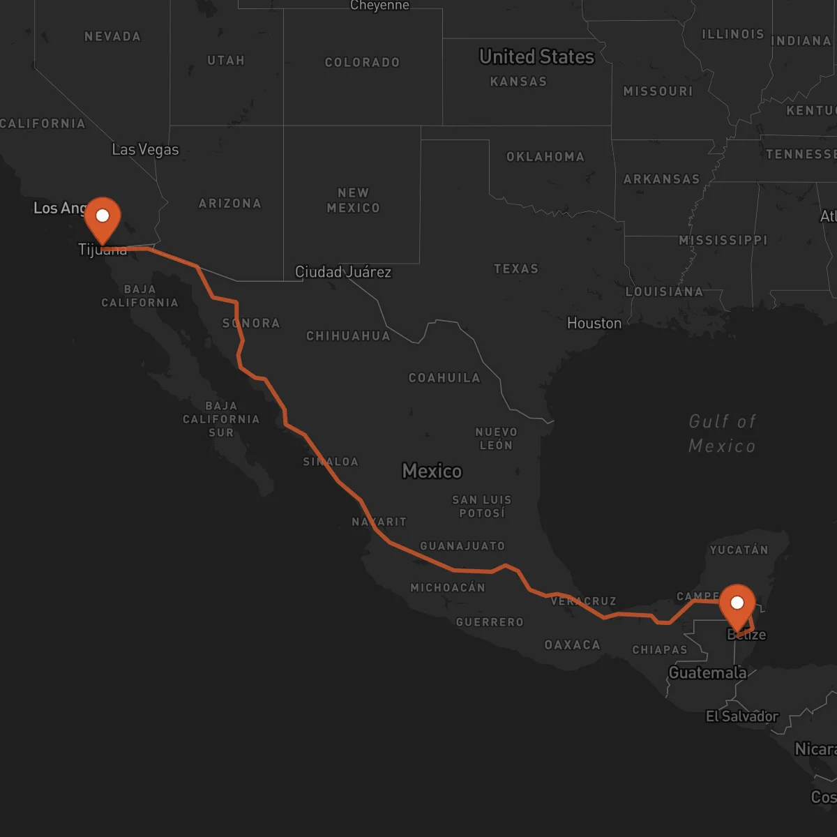 Ruta San Ignacio - Tijuana
