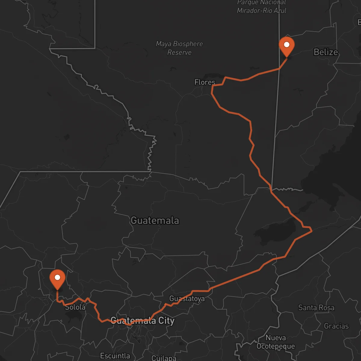 Ruta San Ignacio - Totonicapán