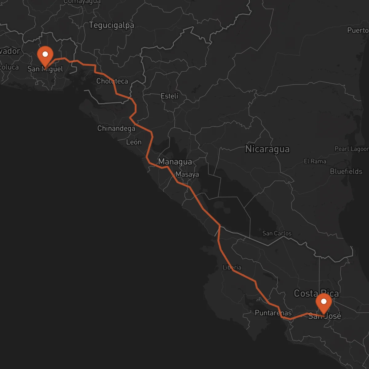 Ruta San Miguel - San José